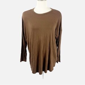 CLEARANCE -- 🤎 NWT Old Navy Luxe Brown Long Sleeve Tunic Top (XL Tall) 🤎